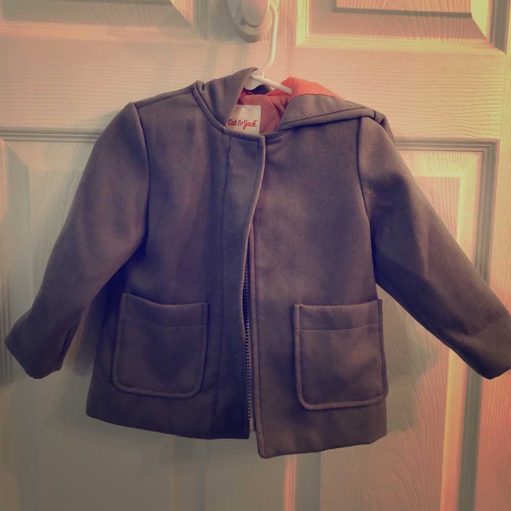 Cat and Jack bunny pea coat